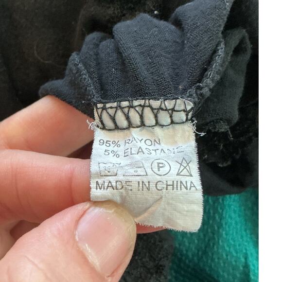 Vintage Womens Y2K Fairy Babydoll Tank Top M Black Embellished Lace Trim Gothic - Picture 9 of 9